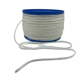 حجم مخصص الأبيض 1-20 مللي متر النايلون الصلبة حبل مضفر النايلون التعبئة والتغليف حبل عالية القوة حبل