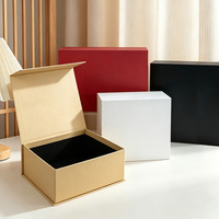 Boîte cadeau magnétique personnalisée avec couvercle rabattable, finition mate, emballage créatif pour souvenirs et cadeaux, boîtes vides disponibles en gros