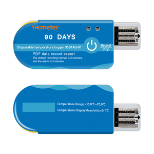 Registrador de Datos de Temperatura USB Desechable con Capacidad para 30000 Grabaciones, Grabadora de Temperatura para Cadena de Frío - Product Image 1