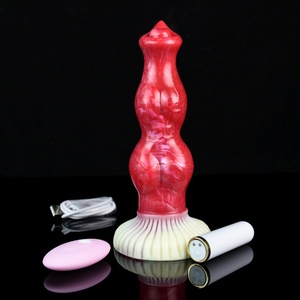 Nuevo Vibrador con Ventosa y Cuentas Estilo Hellfire, Dildo Vibrador con Control Remoto y Nudos para Mujeres - Product Image 1