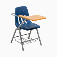 Tables en plastique très vendues pour les événements, chaises en plastique pour l'école, chaises d'école avec accoudoirs