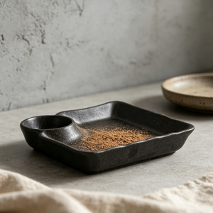 Bandeja de Porcelana <span class=keywords><strong>Cuadrada</strong></span> ESTICK para Banquetes, con Compartimentos, Apta para Microondas, en Tono Blanco <span class=keywords><strong>y</strong></span> Negro, para Bodas <span class=keywords><strong>y</strong></span> Catering - Product Image 4