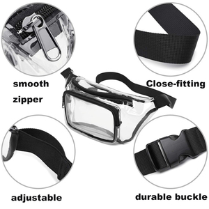 Sac banane transparent en PVC imperméable pour activités de plein air, course à pied, sport, pour femmes et hommes - Vente flash - Product Image 6