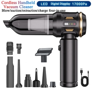 <span class=keywords><strong>Mini</strong></span> aspiradora inalámbrica potente 17000Pa alta succión 11,1 V Motor sin escobillas USB C recargable 6000mAh aspiradora de coche - Product Image 6