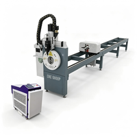 Mesin Pemotong Pipa Laser CNC Presisi Tinggi Harga Terjangkau Pemotong Tabung Laser Serat Industri untuk Pemotongan Profil Pipa Logam