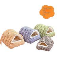 Cama para Gatos y Perros, Cálida, Cerrada, Desmontable, Lavable, de Algodón PP, Sin Necesidad de Ensamblaje