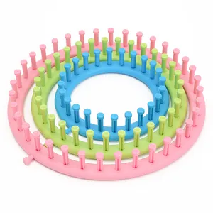 JP Lazy Person Weaving Artifact Handmade Tool Kit Diy Circular Round Long Plastic Knitting Loom