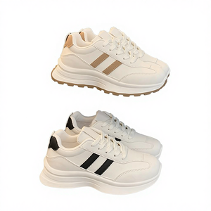 รองเท้ากีฬาผู้หญิงแบบผูกเชือก แฟชั่นทันสมัย สไตล์เยอรมัน พื้นยาง PU ใส่ได้ทุกฤดู เหมาะสำหรับวิ่งและใส่ลำลอง - Product Image 4