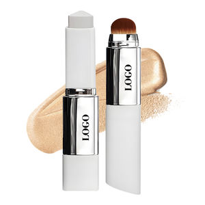 Base de Maquillaje Líquida de Cobertura Total con Cabezal de Brocha Integrado, 2 en 1, Corrector en Barra Resistente al Agua con Brocha, Venta al Por Mayor - Product Image 1