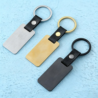 Porte-clés rectangulaire en acier inoxydable Ywyougang, tendance et très vendu, de haute qualité, avec logo personnalisé, impression laser couleur, pendentif