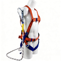 Ceinture de sécurité en polyester haute résistance, harnais réglable en hauteur pour la protection contre les chutes en parachute