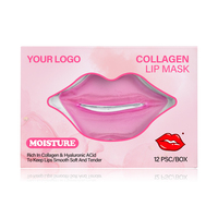 Masque hydratant pour les lèvres au collagène de pêche cristallin pour femmes, étiquette privée OEM, hydrate, repulpe, lisse
