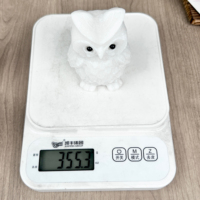 Vente directe d'usine, nouveau produit, cristal de haute qualité, quartz naturel, animal, chat, jade blanc pour la décoration de la maison