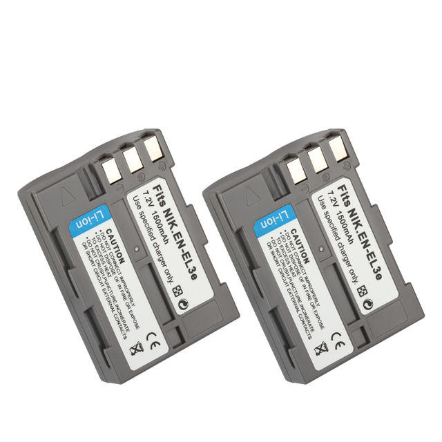 JHTC EN-EL3e Rechargeable 500-Cycle Solid State LiCoO2 Cathode Battery for D100 D200 D300 D300S D50 D70 D70S D80 D90 DSLR D700