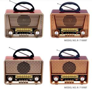 R-7188BT 내장 충전식 배터리 휴대용 블루 이빨 스피커 FM SW AM 라디오 음악 플레이어와 Led 라이트 토치 - Product Image 6