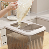 Boîte de rangement pour riz en PP, ustensiles et articles de cuisine, organisateurs et solutions de rangement pour la cuisine, boîte de conservation alimentaire en plastique