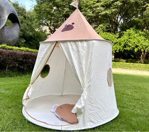 Miel Infantile Coton Tissu Camping En Plein Air <span class=keywords><strong>Tente</strong></span> avec Rideau Enfants <span class=keywords><strong>Tente</strong></span> Intérieur Yourte Indien <span class=keywords><strong>Tipi</strong></span> Pop Up Playhouse pour Bébé - Product Image 3