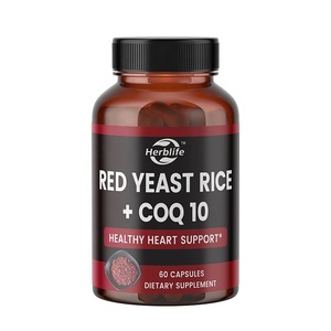 Cápsulas de Arroz de Levadura Roja con CoQ10 de Marca Privada OEM, Suplemento para un Nivel de Colesterol Saludable y Apoyo para la Salud del Corazón - Product Image 1