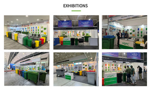 240L <strong>Mobile</strong> Garbage <strong>Bin</strong> Wheelie <strong>Trash</strong> Can Standing Structure Recycle Dustbins Plastic Waste <strong>Bins</strong> for Outdoor Use - Product Image 5