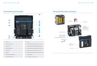 NXA Série 1600A Capacités Fonctionnement électrique ACB 3P/4P Disjoncteur pneumatique de type fixe