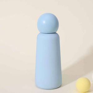 Colorful Ceramic Sculpture Set With Cone Base And Sphere Top In Pastel Tones - Product Image 3