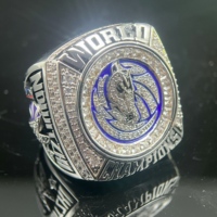 Bague de championnat personnalisée Feng Heng tendance en argent/or plaqué moissanite pour les équipes sportives jeunes - Design personnalisable