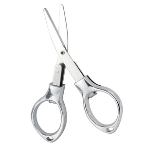 Ciseaux télescopiques en acier inoxydable de 90 mm, pince de pêche compacte, outil multifonctionnel - Product Image 1