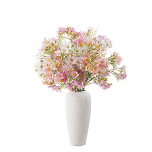 Bouquet de chrysanthèmes artificiels Lina Wild blanc, rose, orange, violet, décoration de mariage, décoration de la maison, fleurs de marguerite - Product Image 5