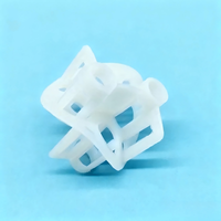 Anneaux Heilex en plastique haute pureté Pingxiang Dai-Er 50 mm, anti-salissure, emballage aléatoire pour colonnes, 107 m2/m³ de surface, 94 % de vide, 8200 pièces/m³