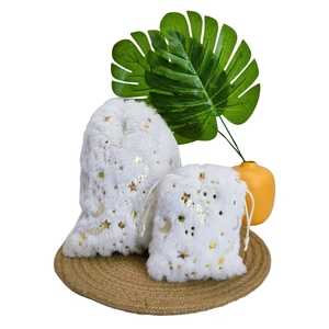 Sac cadeau de Noël en feuille d'or brillante avec cordon de serrage, sac à bonbons exquis - Product Image 3