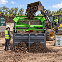 Crible vibrant compact SL-VS70 à double plateau pour la séparation de la terre, du sable, du gravier et des agrégats
