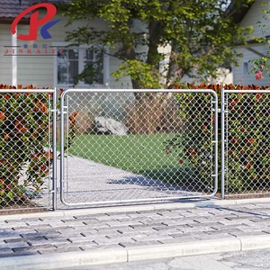 Valla de enlace de cadena galvanizada sumergida en caliente barata usada industria decorativa portátil de 8 pies para RANCHO Y USO COMERCIAL - Product Image 2