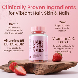 Gomitas <span class=keywords><strong>de</strong></span> Biotina para Cabello, Piel y Uñas con Sabor a Fresa, Suplementos <span class=keywords><strong>de</strong></span> Belleza y Salud para Adultos, Refuerzo del Bienestar, Inmunidad y Energía - Product Image 2