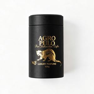 Boîte de parfum en tube de papier noir laser de luxe, emballage cylindrique rond personnalisé imprimé pour parfums et cosmétiques haut de gamme - Product Image 1
