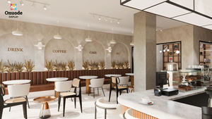 Barra de Bar Moderna para Restaurante |   Muebles de Bar Comerciales de Madera Personalizados con LED |   Solución Integral Ecológica y Resistente para Equipamiento - Product Image 5