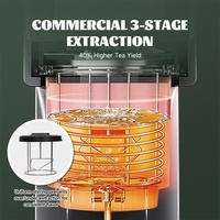 Machine à infuser et extraire le thé de qualité commerciale HENGZHI, en acier inoxydable 304, capacité de 5 L, pour les boutiques de thé à bulles, les cafés, les restaurants