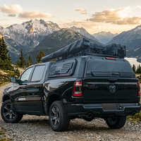 Auvent modulaire en aluminium pour Ford Ranger Wildtrak Raptor Double Cabine, robuste, pour le tout-terrain, avec fenêtres latérales