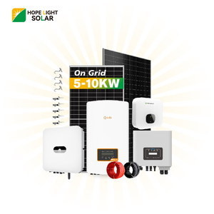 Fiable 5kW 8kw <span class=keywords><strong>10kW</strong></span> en sistema solar de red con paneles mono, inversor en red para uso doméstico - Product Image 1