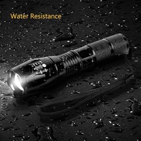 Lampe torche LED longue portée en alliage d'aluminium pour le camping et la randonnée en plein air