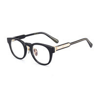 Lunettes de vue à monture en acétate rétro en argent sterling 925 faites à la main lunettes de prescription unisexes haut de gamme diamant à la mode