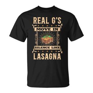Camiseta Real G's Move in Silence para Amantes de la Pasta Tipo Lasaña, para Promociones - Product Image 1