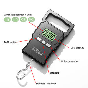 चेंजक्सी फैक्टरी का नया डिजाइन 50 किलोग्राम स्टेनलेस स्टील सामान पैमाने उच्च सटीकता बैटरी संचालित यात्रा हुक वजन पैमाने - Product Image 6