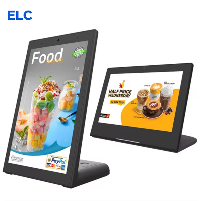 OEM L Shape 10.1 Inch Touch Screen Customer Feedback Evaluator Restaurant Ordering Rj45 Optional POE NFC Desktop Android Tablet