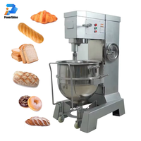 Machine à pétrir et à mélanger la pâte industrielle en acier inoxydable, technologie planétaire, vitesse réglable, équipement de boulangerie