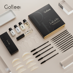 Gollee-Kit de Lamination des Cils 2 en 1 Professionnel Sans Bromate de Sodium, <span class=keywords><strong>Crème</strong></span> Liquide, Baume, Lotion, Gel, Salon - Product Image 1