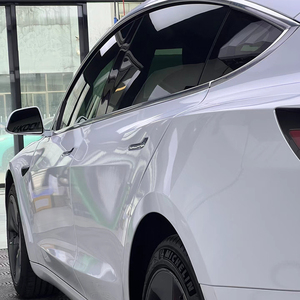 WRAPMASTER 1.52*17m Self-Healing PET White <strong>Pearlescent</strong> Color-Changing Car Body Decorative Vinyl <strong>Wrap</strong> - Product Image 3
