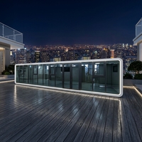 Maison capsule préfabriquée Apple Cabin 40 pieds, certifiée CE AS4964, maison modulaire, couleur intérieure et extérieure personnalisable