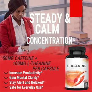 프라이빗 라벨 L-테아닌 추출물 분말, 인지 기능 향상 L-테아닌 캡슐 - Product Image 5