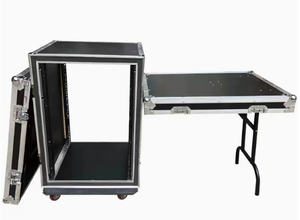 Boîtier audio aviation à deux portes 10U 12U 14U 16U 18U 20U, amplificateur de puissance, console de mixage, valise à outils antichoc en aluminium Wf161 - Product Image 4