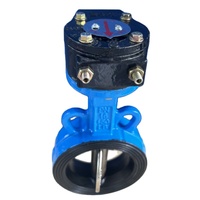 Vanne papillon manuelle à pince de Turbine D371X avec vanne de commande Vortex Rod pour pipeline